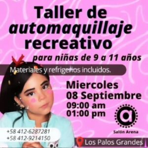 Taller curso automaquillaje niñas